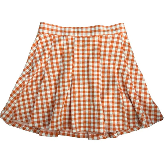 Free People Honey Plaid Pleated Gingham Skirt Size 8 NWOT - Picture 5 of 8